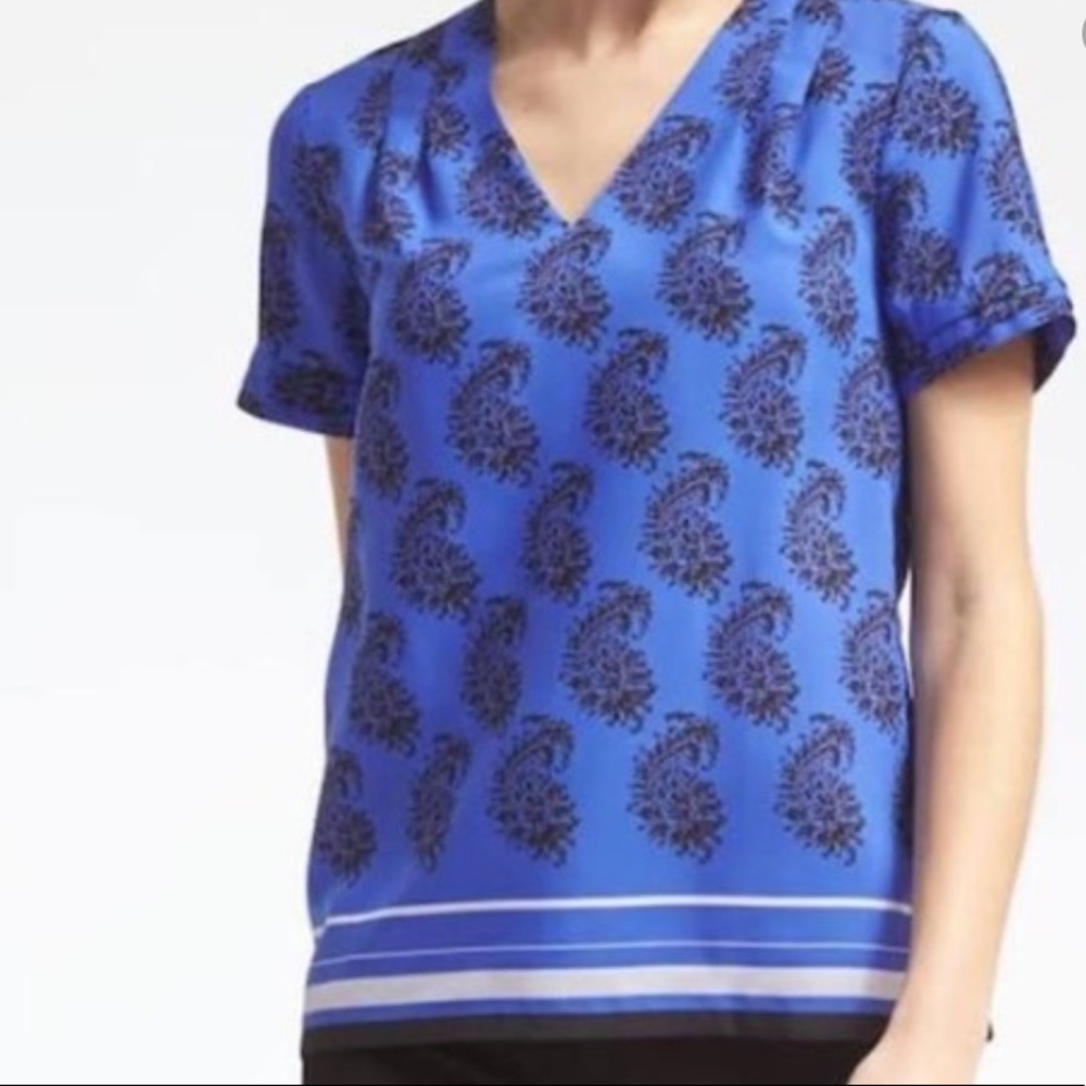 Banana Republic work blouse in blue